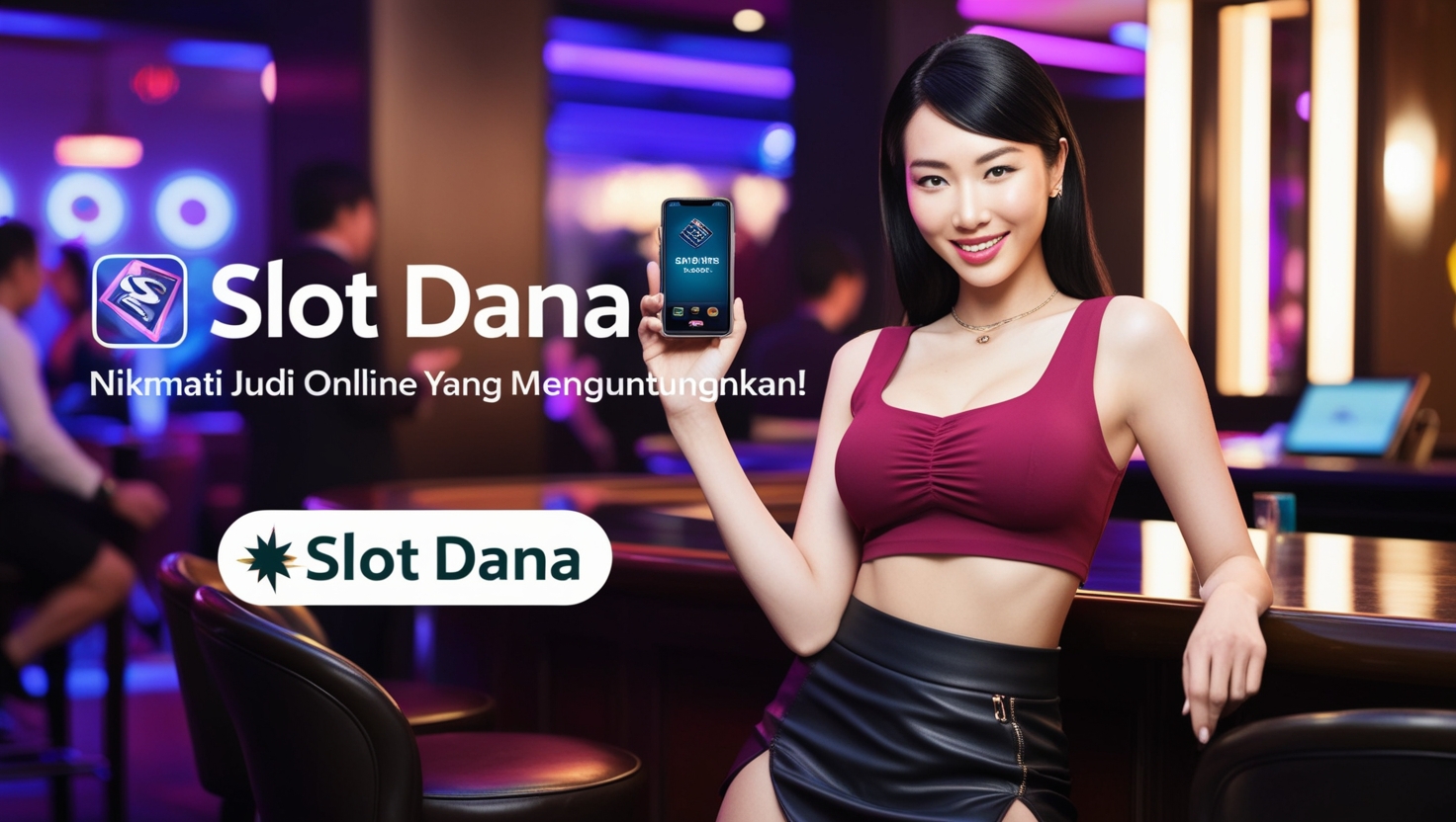 Ilustrasi orang menikmati judi online menggunakan Slot Dana.